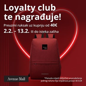 Loyalty club nagrađuje članove ruksakom